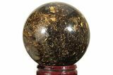 Golden Amphibolite Sphere - Western Australia #207983-2
